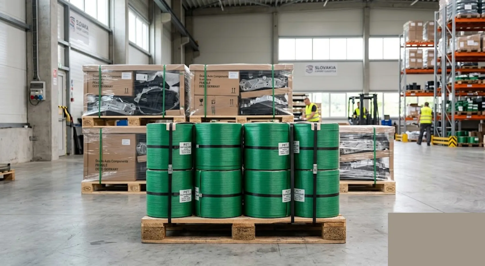 PET Strapping Band Exporter Slovakia — Greenstrix Industrial Packaging